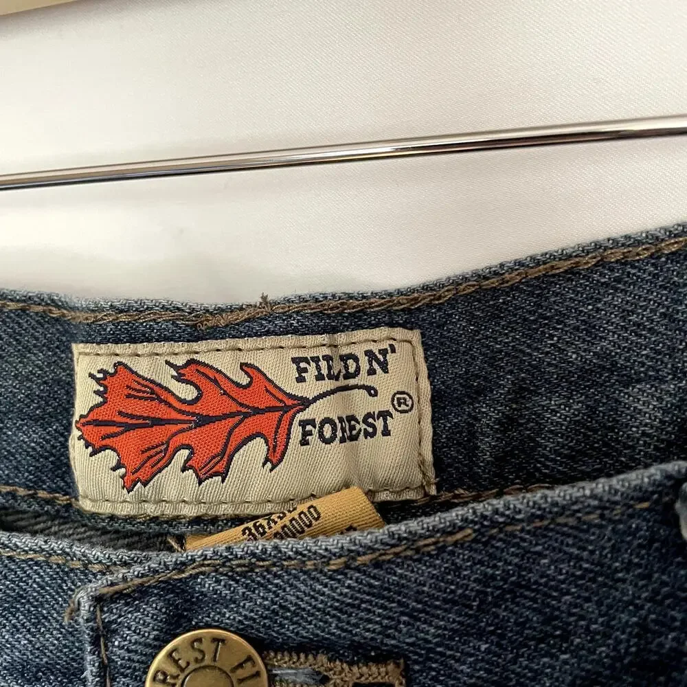 Field N' Forest men's blue jeans straight leg size 36 x 30 cotton pants classic